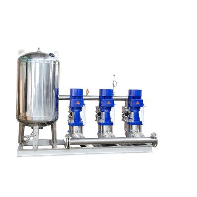 Good price مضخة مياه معززة التردد معدات إمداد المياه. مضخة المواد SS304 مع خزان الضغط والبيبلين الانترنت